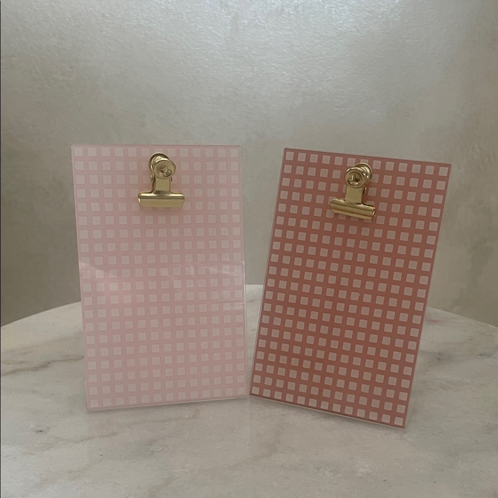 Polaroid Pink and Rose Gold Photo Holders For Decor